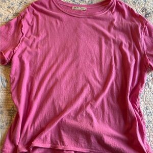 FREE PEOPLE NINA TEE-PINK-S